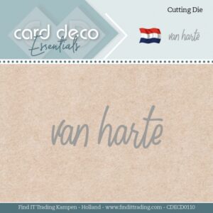Snijmal - Card Deco Essentials - Van Harte - CDECD0110