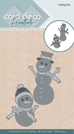Snijmal - Card Deco Essentials - Snowmen - CDECD0135