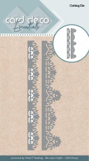 Snijmal - Card Deco Essentials - Flower Border - CDECD0137