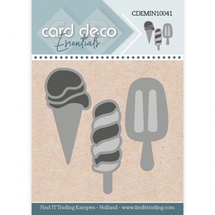 Snijmal - Card Deco Essentials - Ice Creams - CDEMIN10041