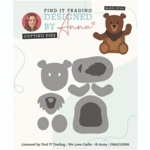 Snijmal - Designed By Anna - Mix & Match Cutting Dies: Blake Bear - DBAD10006