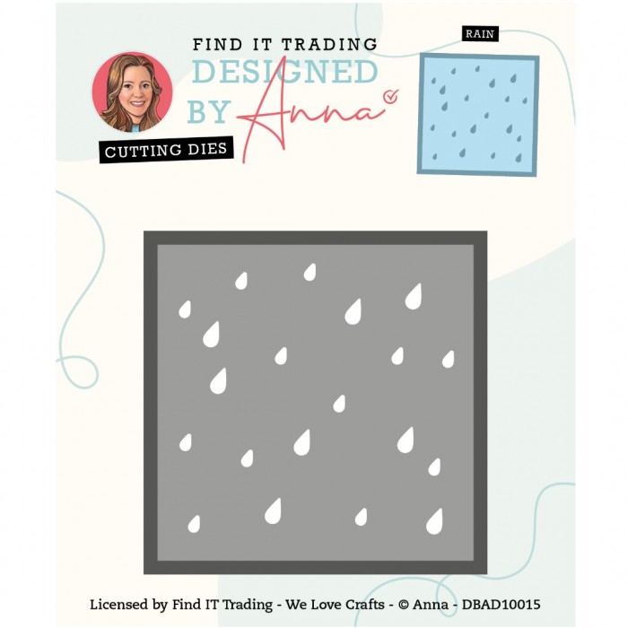 Snijmal - Designed By Anna - Mix & Match Cutting Dies: Rain - DBAD10015