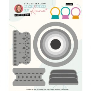 Snijmal - Designed By Anna - Mix & Match Cutting Dies: Globe - DBAD10030