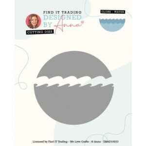 Snijmal - Designed By Anna - Mix & Match Cutting Dies: Globe-Water - DBAD10033
