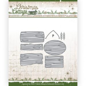 Snijmal - Jeanine's Art - Christmas Cottage - Wooden Sign Boards - JAD10141