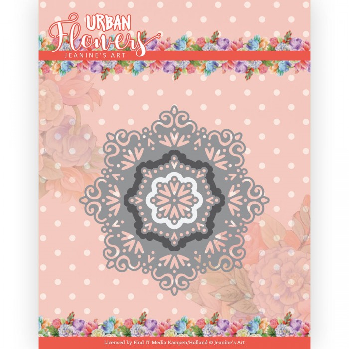 Snijmal - Jeanine's Art - Urban Flowers: Urban Doily - JAD10165