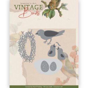 Snijmal - Jeanine's Art - Vintage Birds - Bird's Nest - JAD10174