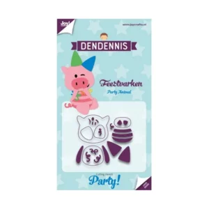 Snijmal - Joy! Crafts - Dendennis: Feestvarken - 6002/3113
