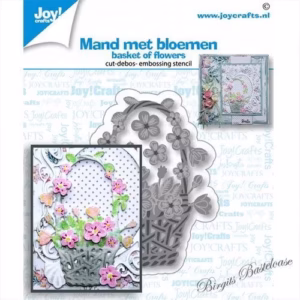 Snijmal - Joy! Crafts - Mand met Bloemen - 6002/1454