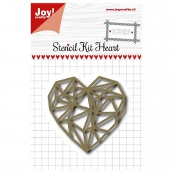 Snijmal - Joy! Crafts - Stencil Kit Heart - 6002/0991