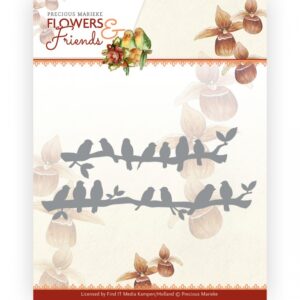 Snijmal - Precious Marieke - Flowers & Friends: Birds In A Row - PM10231