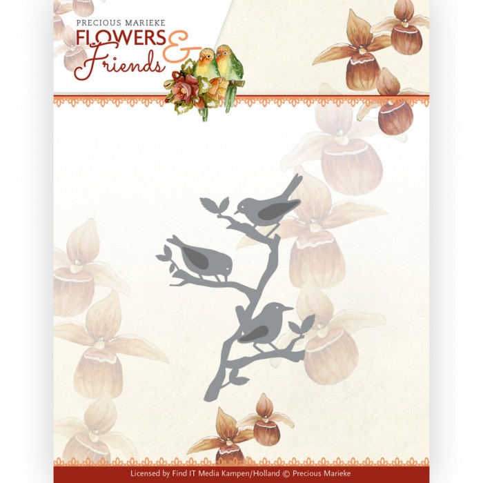 Snijmal - Precious Marieke - Flowers & Friends: Birds On A Branch - PM10235