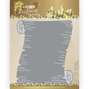 Snijmal - Precious Marieke - Golden Christmas: Paper Scroll - PM10236