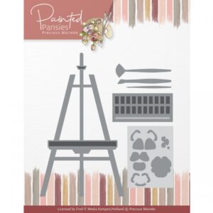 Snijmal - Precious Marieke - Painted Pansies: Easel - PM10262