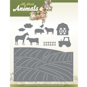 Snijmal - Precious Marieke - All About Animals: Farm Landscape - PM10265