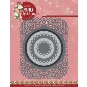 Snijmal - Precious Marieke - Ruby Christmas: Ruby Circle Frame - PM10268