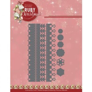 Snijmal - Precious Marieke - Ruby Christmas: Ruby Rosettes - PM10269
