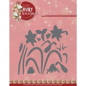 Snijmal - Precious Marieke - Ruby Christmas: Ruby Amaryllis - PM10270