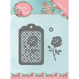 Snijmal - Yvonne Creations - Flowers with a Twist: Rose Label - YCD10166