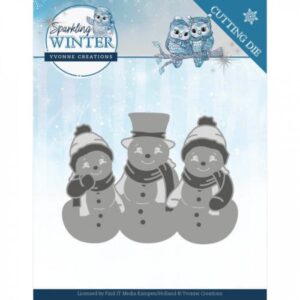 Snijmal - Yvonne Creations - Sparkling Winter - Sprankelende Sneeuwpoppen - YCD10191