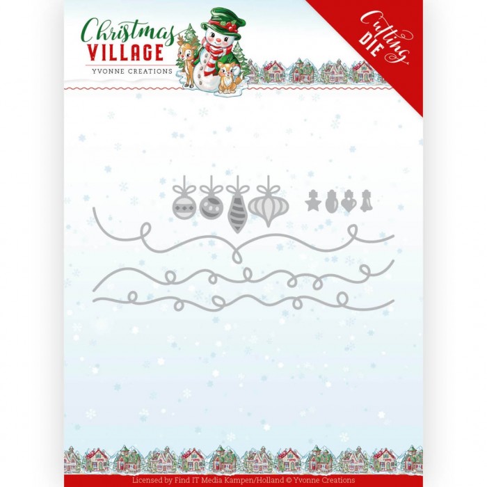 Snijmal - Yvonne Creations - Christmas Village - Christmas Lights - YCD10212