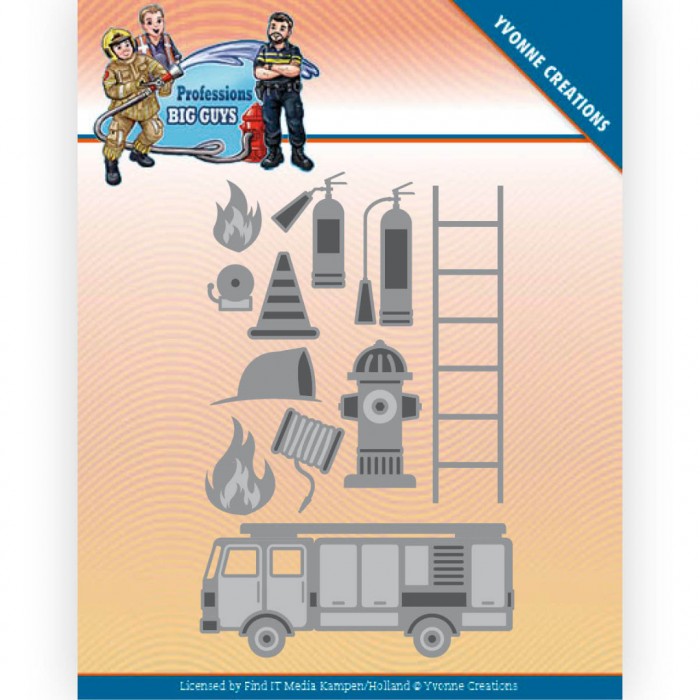 Snijmal - Yvonne Creations - Big Guys Professions - Fire Department - YCD10239