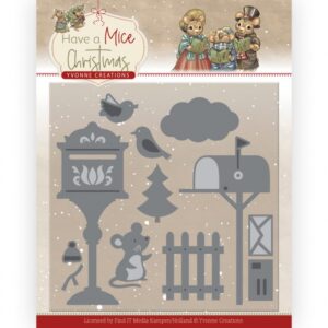 Snijmal - Yvonne Creations - Have a Mice Christmas - Christmas Mouse Letters - YCD10251
