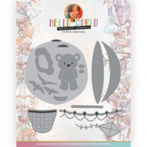 Snijmal - Yvonne Creations - Hello World: Hot Air Balloon - YCD10301