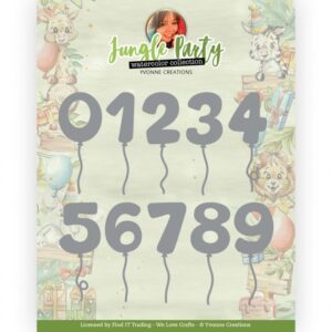 Snijmal - Yvonne Creations - Jungle Party - Jungle Numbers - YCD10304