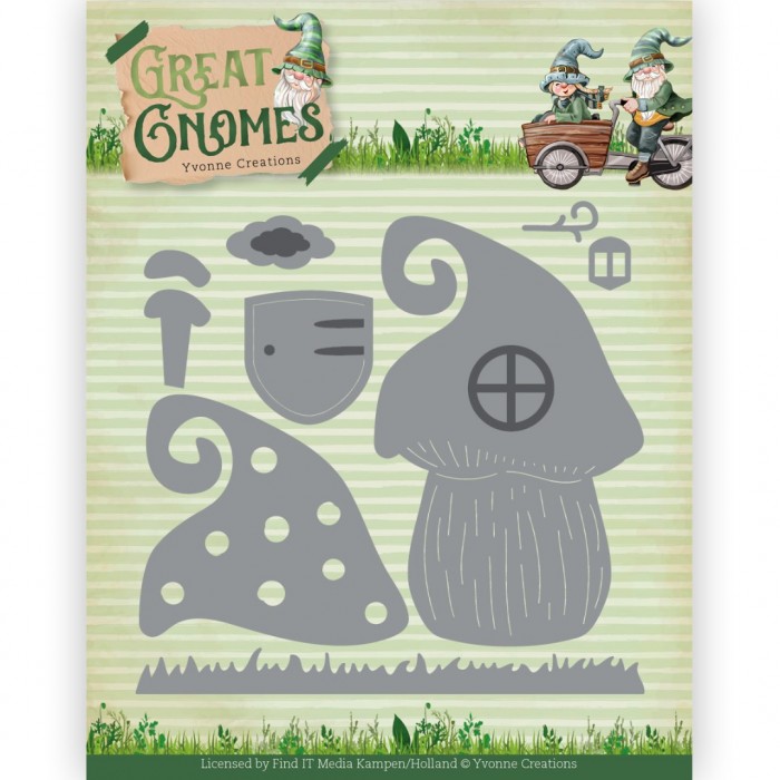 Snijmal - Yvonne Creations - Great Gnomes - Great Gnome Home - YCD10350