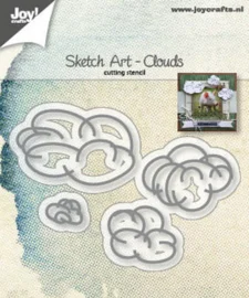 Snijmal - Joy! Crafts - Sketch Art: Clouds - 6002/1244