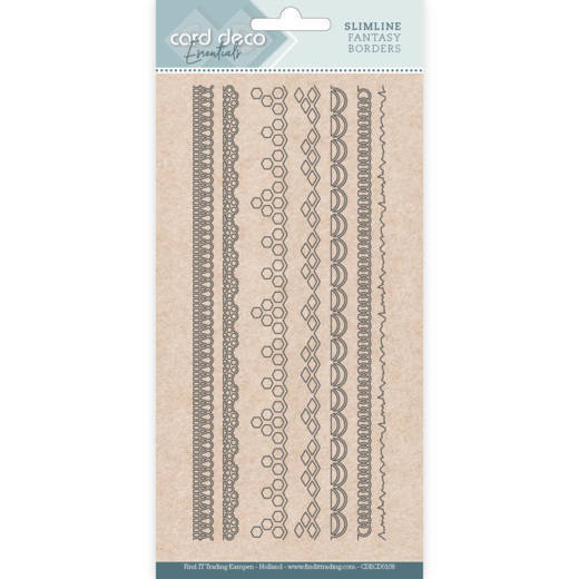 Snijmal - Card Deco Essentials - Slimline Fantasy Borders - CDECD0108