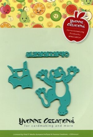 Snijmal - Yvonne Creations - Opkikker: Happy Frog - CCD10016