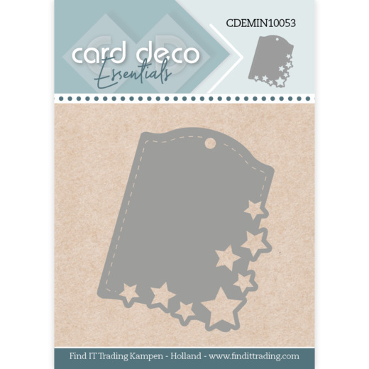 Snijmal - Card Deco Essentials - Star Label - CDEMIN10053