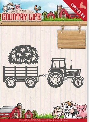 Snijmal - Yvonne Creations - Country Life - Tractor - YCD10124