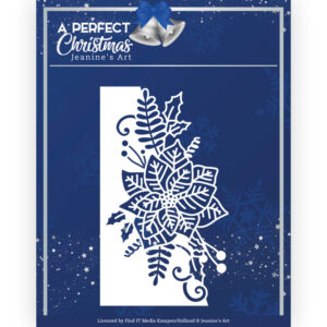 Snijmal - Jeanine's Art - A Perfect Christmas: Poinsettia Border - JAD10159