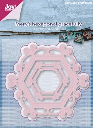 Snijmal - Joy! Crafts - Mery's Hexagonal Gracefully - 6002/0658