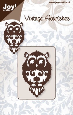 Snijmal - Joy! Crafts - Vintage Flourishes: Uil - 6003/0018