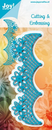 Snijmal - Joy! Crafts - Netrand met Bloemen - 6002/0974