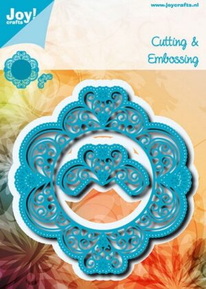 Snijmal - Joy! Crafts - Ornament with Carving & Flowers - 6002/0699