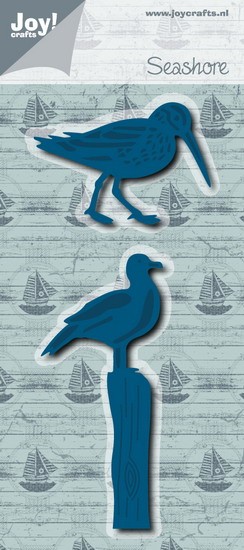 Snijmal - Joy! Crafts - Seashore: Strandloper & Zeemeeuw - 6002/0661