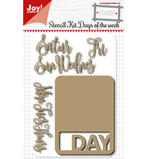 Snijmal - Joy! Crafts - Stencil Kit Days of the Week - 6002/0942