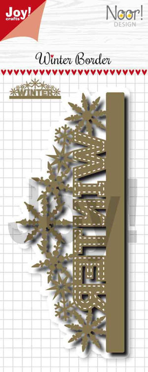 Snijmal - Joy! Crafts - Winter Border - 6002/1333