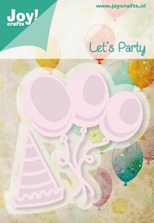 Snijmal - Joy! Crafts - Let's Party: Ballonnen & Muts - 6002/0426