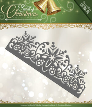 Snijmal - Precious Marieke - Spirit of Christmas: Snowflake Border - PM10068