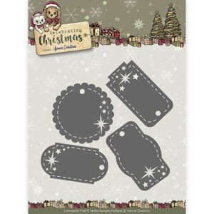 Snijmal - Yvonne Creations - Celebrating Christmas: Star Tags - YCD10110