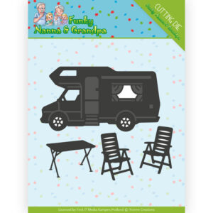 Snijmal - Yvonne Creations - Funky Nanna & Grandpa - Camper - YCD10160