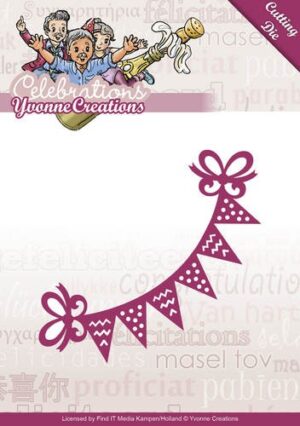 Snijmal - Yvonne Creations - Celebrations: Bunting - YCD10049