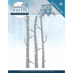 Snijmal - Yvonne Creations - Sparkling Winter - Birch trees - YCD10188