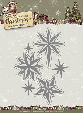 Snijmal - Yvonne Creations - Celebrating Christmas: Twinkling Stars - YCD10109